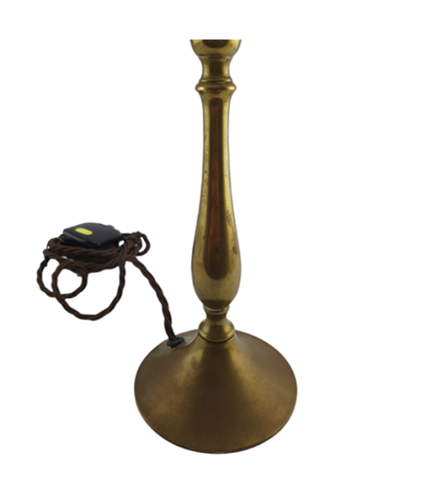 Light Up Your Life Elegant Small Brass Table Lamp with Soft Cream